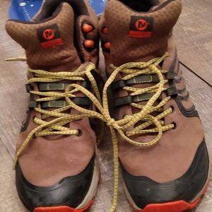 Merrell lime/stone performance waterproof boots